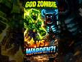 God Zombie vs Warden?! 😱 Who Wins? | Minecraft Shorts
