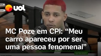 Thumbnail for MC Poze do Rodo says in CPI that criminals returned the car because it was 'phenomenal and gigantic'