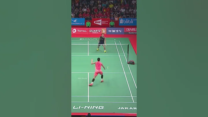 Young Kento Momota challenged Prime Chen Long #shorts #badminton #kentomomota #桃田賢斗 - DayDayNews