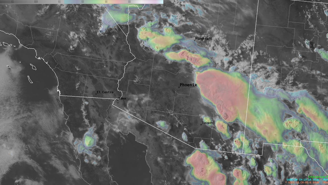 Radar Loop of 3031 July 2018 Storms in Southern Arizona/Southeast
