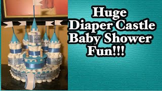 Diaper Castle | Baby Shower Fun| DYI -Detailed Instructions