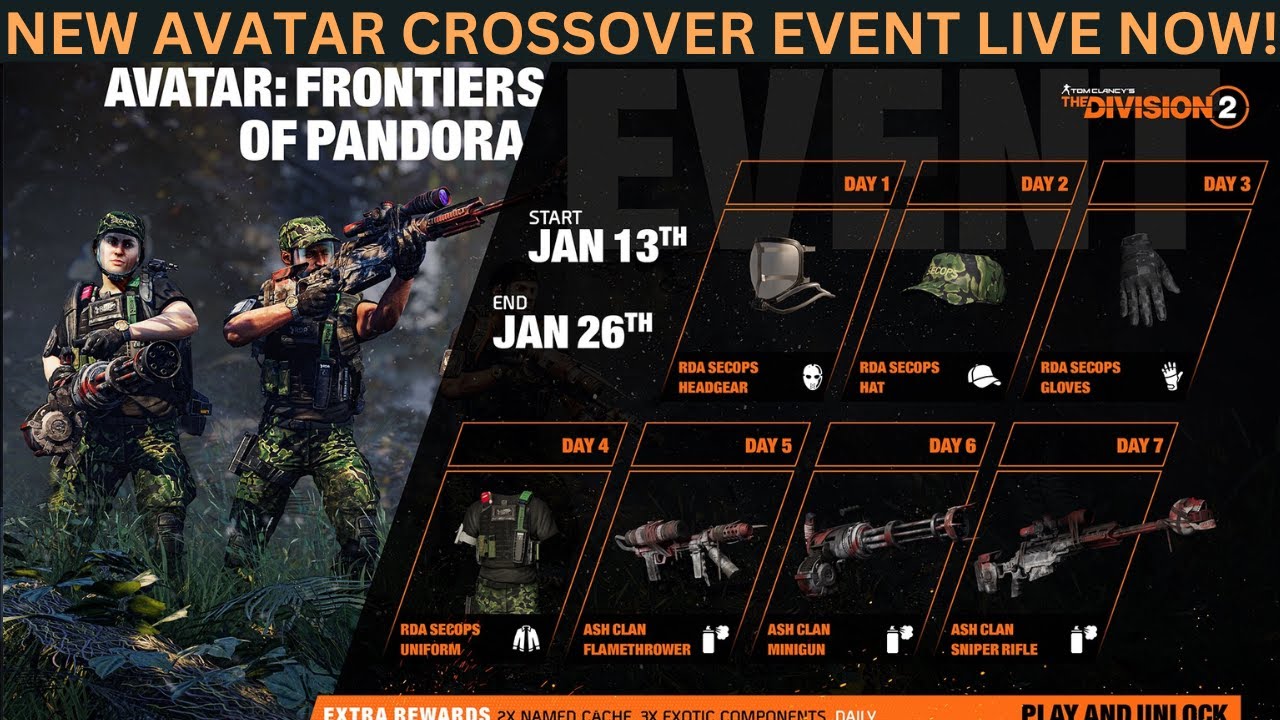 The Division 2 - NEW AVATAR CROSSOVER EVENT IS LIVE NOW! - YouTube
