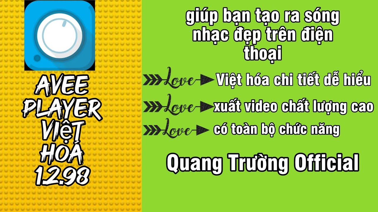 Tải Avee Player MOD Việt Hoá 1.2.98 Toàn Bộ Tiếng