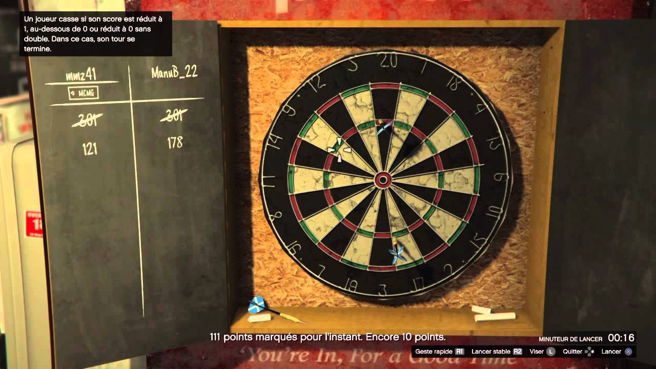 GTA 5 Online [PS4] 6 Darts "Checking Out" platinum award and a nice