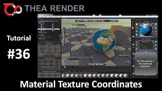 Thea Render --- Material Texture Coordinates --- Tutorial #36