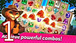 Indy Cat 2: Match 3 free game-jigsaw puzzles-Android Gameplay Prince AKG Gameplay screenshot 1