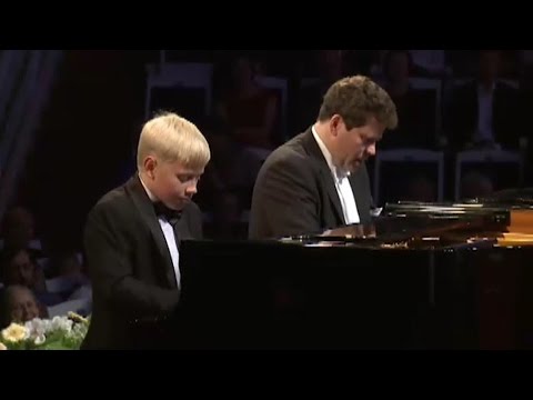 Denis Matsuev and Alexander Malofeev -- W. Lutosławski. Variations on a theme by Paganini.