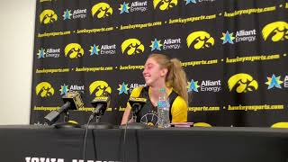 Lucy Olsen gets emotional talking about her one year at Iowa