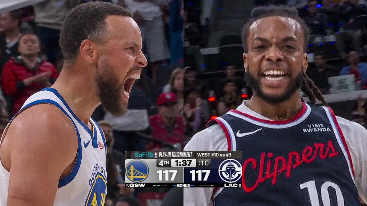Warriors vs Clippers 종료 직전 4분 54초 하이라이트
