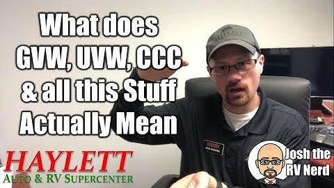 What are GVW, UVW, CCC, etc with Josh the RV Nerd