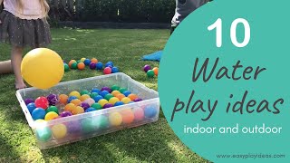 PLAY INSPIRATION | 10 Fun and Easy Water Play Ideas for Kids: Indoor and Outdoor Water Activities! screenshot 4