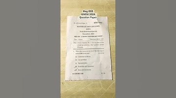 IGNOU Meg 005 Question Paper l English Literature l Dec 2024 #ignou  #english #learning #easy
