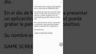 Como grabar la pantalla en celulares Android (GAME SCREEN RECORDER ) screenshot 3
