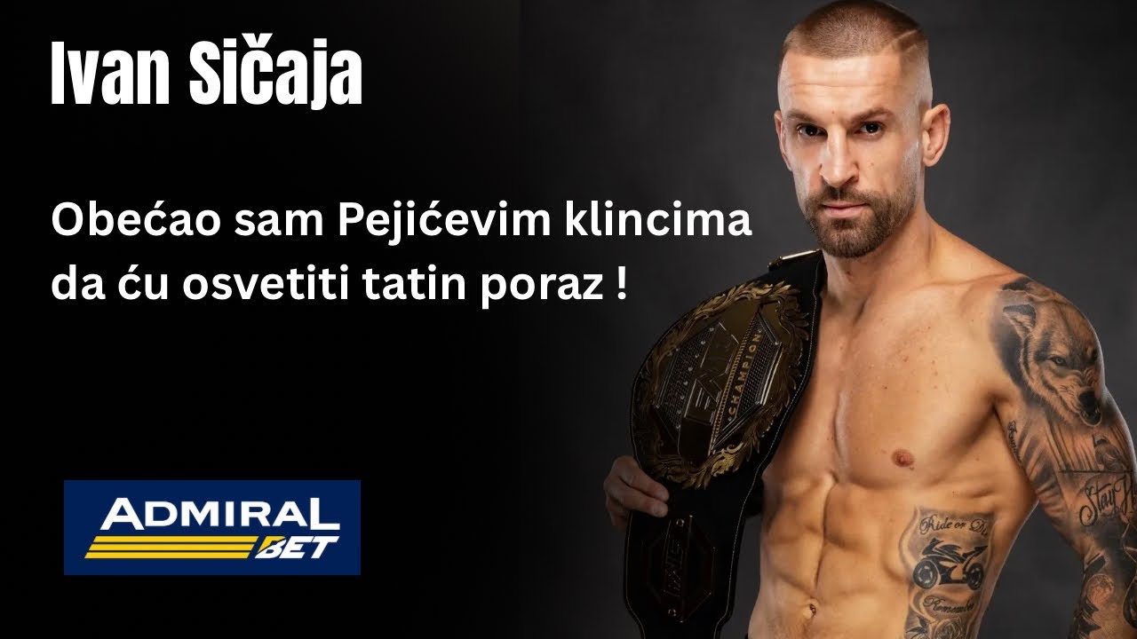 Ivan Sičaja pred borbu na FNC 29 🗣️ Obećao sam Pejićevim klincima da ću osvetiti tatin poraz !