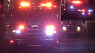 Full House Response Menlo Park Fire Dist. Engine 6 Battalion 1 Responding