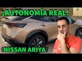 Nissan Ariya 63 kWh PRUEBA de AUTONOMÍA real a 120 Opinión MOTORK ¿Cumplirá las Expectativas?