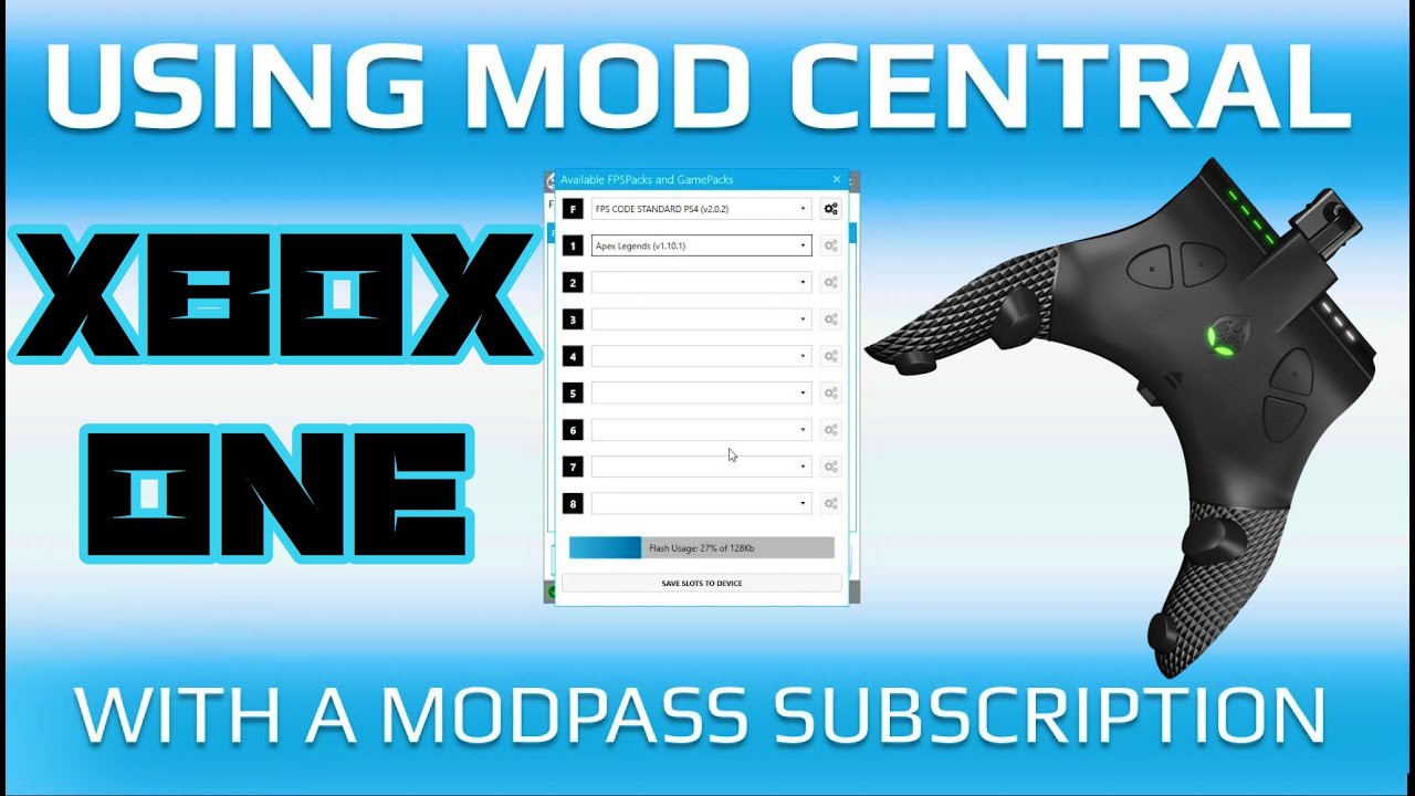 HOW TO USE MOD CENTRAL WITH THE STRIKE PACK ELIMINATOR (XBOX ONE) - YouTube