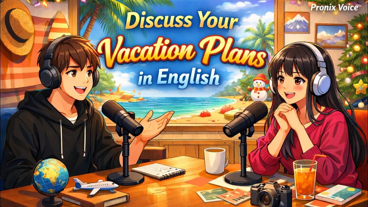 Discuss Your Vacation Plans in English | Real English Conversation Podcast | Pronix Voice