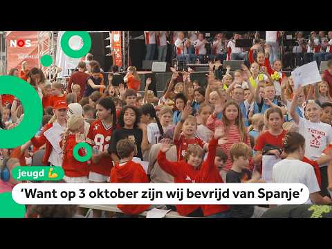 3000 children sing to celebrate the liberation of Leiden