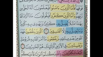 تجويد وأحكام سورة البقرة من الآية 26 إلى الآية 28 #فجاءة_خاطرة