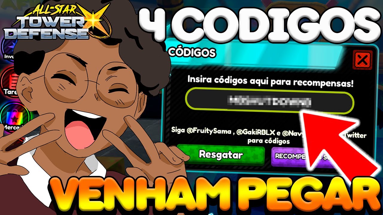ASTD X! CHEGOU 4 NOVOS CODIGOS ALL STAR TOWER DEFENSE X - YouTube