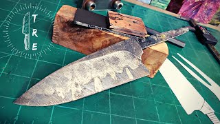 Heat Treating A Hidden Tang Knife | My Hamon Process | Knife Makers Vlog