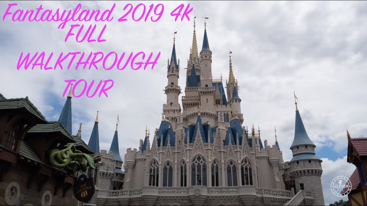 Magic Kingdom Fantasyland 2019 4K Walkthrough Tour Walt Disney World