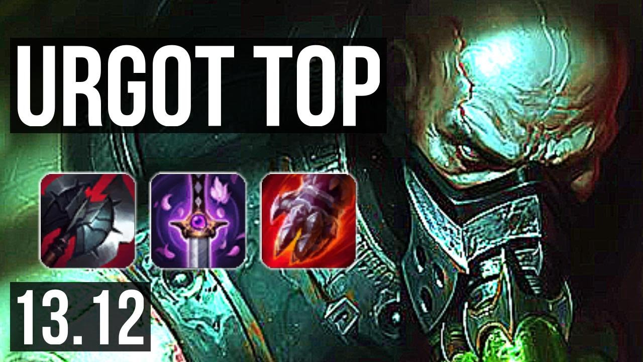 URGOT vs AKALI (TOP) | Rank 2 Urgot, 9 solo kills, Legendary, 1.4M mastery | NA Grandmaster | 13.12