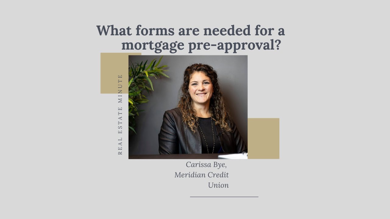 What documents do I need for a pre-approval for a mortgage?