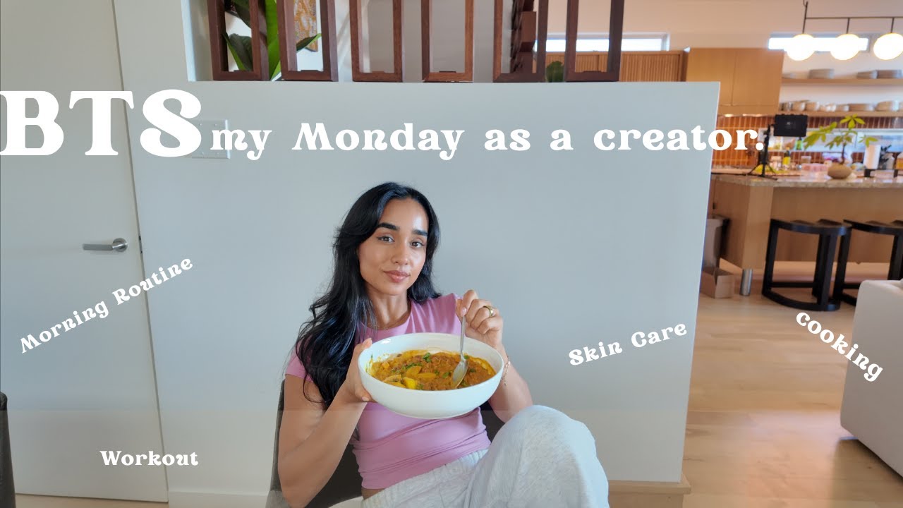 vlog: morning routine, workout, cooking bts, skincare