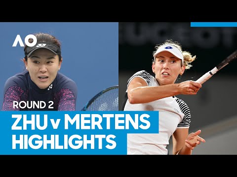 Lin Zhu vs Elise Mertens Match Highlights (2R) | Australian Open 2021