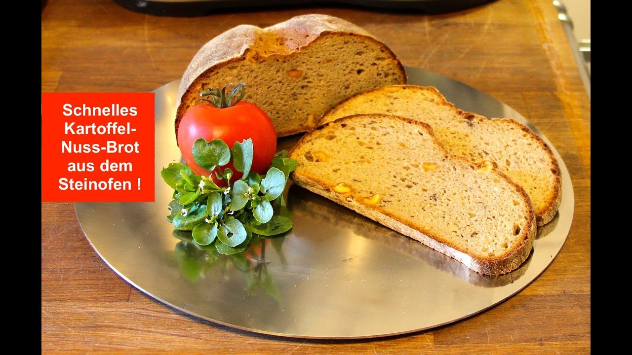 Schnelles Kartoffel-Nuss-Brot aus dem Steinofen ! - YouTube