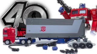 Unboxing the 40th Anniversary RETRO G1 OPTIMUS PRIME with THE ORIGINAL G1 FREAKING CARTOON COLORS!!!
