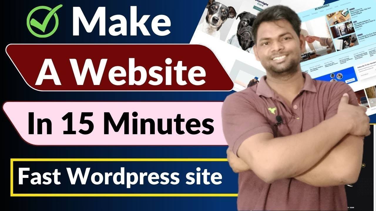 How To Make a WordPress Website in 15 Minutes - YouTube