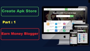 How To Create apk Store Blogger website Like Play Store On  In Hindi Part 1 _ Earn Money Now