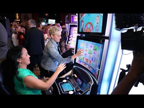 Ellen Surprises Slots Players at MGM Grand Las Vegas