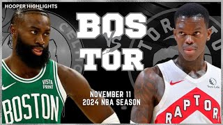 Boston Celtics vs Toronto Raptors Full Game Highlights | Nov 11 | 2024 NBA Season