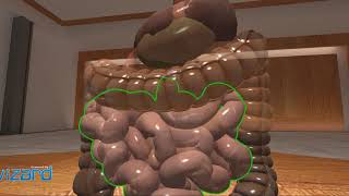 How to create INTRACTABLE DIGESTIVE SYSTEM IN VR ?? EASY screenshot 5