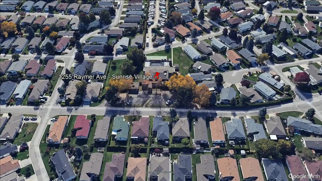 514 1255 Raymer Ave   Google Earth Fly Over