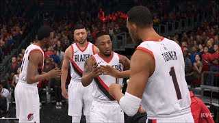 NBA Live 19 - Portland Trail Blazers vs Golden State Warriors - Gameplay (HD) [1080p60FPS]