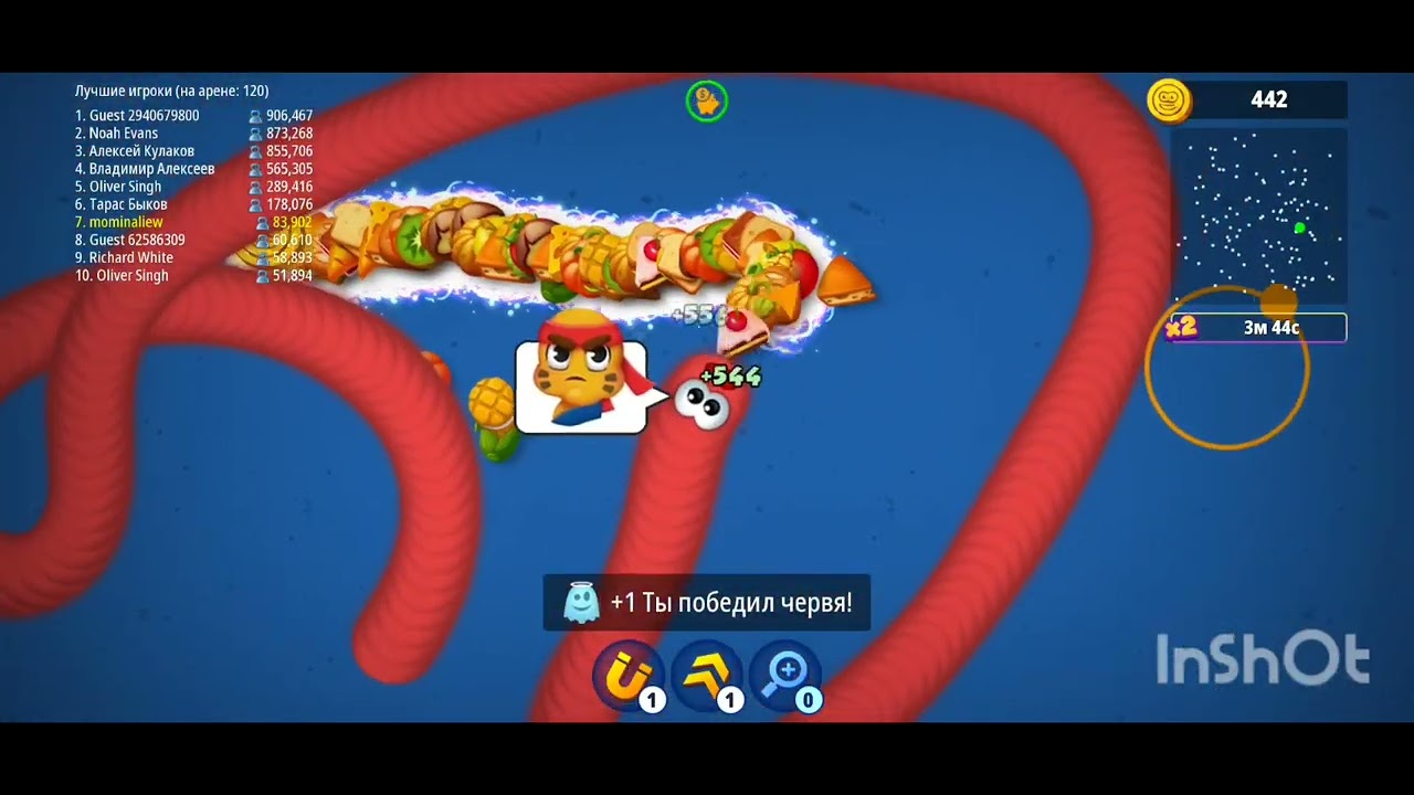 Join me in Worms Zone.io, the ultimate snake game adventure!
