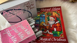 Stained Glass Magical Christmas Color By Number Coloring Book | Sen Ong | Arrtx Markers Flip Through
