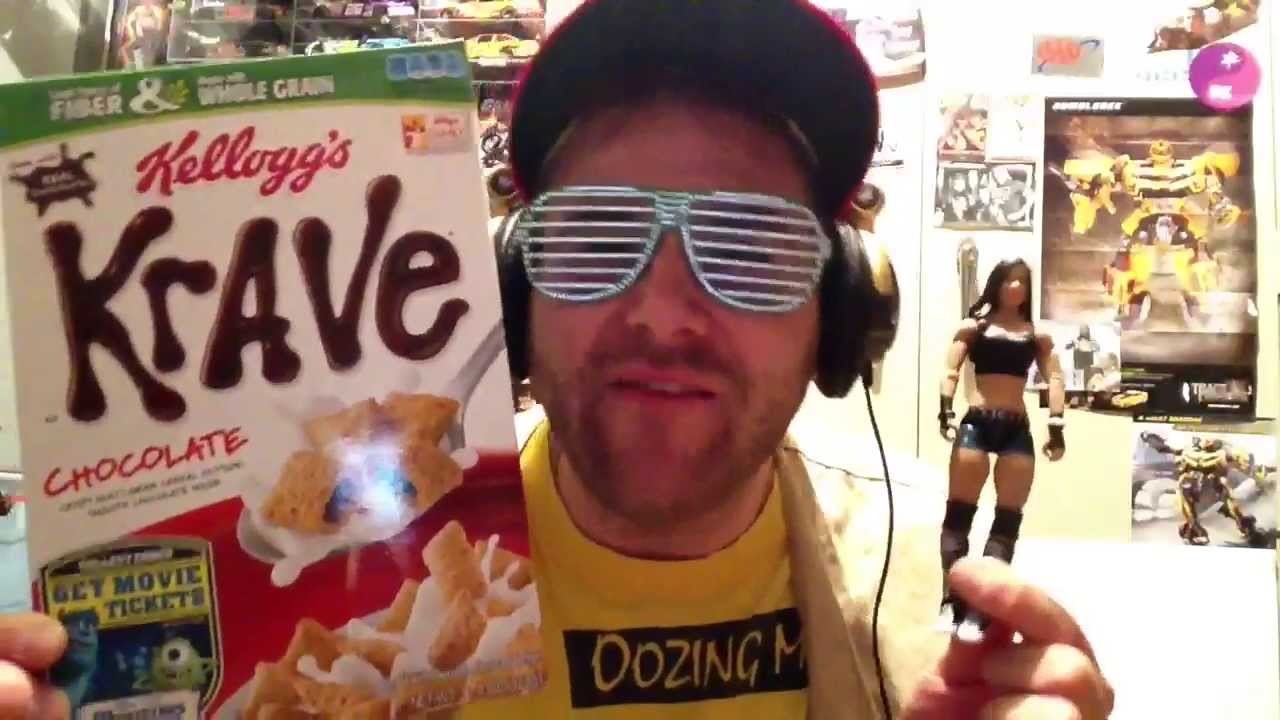 CEREAL INSIDER: AJ loves Krave from Kellogg's! Funny taste test and review! - YouTube