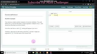 Python Principles || Challenges || Functions ii