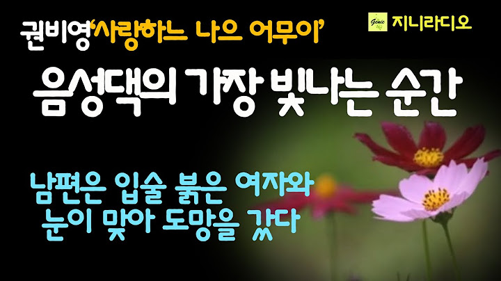 일흔의 음성댁이 가장 빛나는 그 순간에 남편과 자식 아무도 참석하지 않았지만 그녀는 행복하기만 한데~/ 권비영'사랑하느 나으 어무이'/ 책읽어주는여자/ 지니라디오/ 오디오북