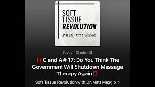 Q and A # 17: Do You Think The Government Will Shutdown Massage Therapy Again⁉️