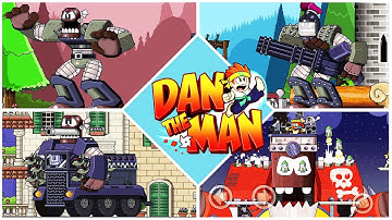Dan The Man | Fight All Bosses | Gameplay Walkthrough [Android, IOS] |