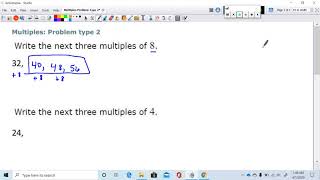 Multiples Problem Type 2