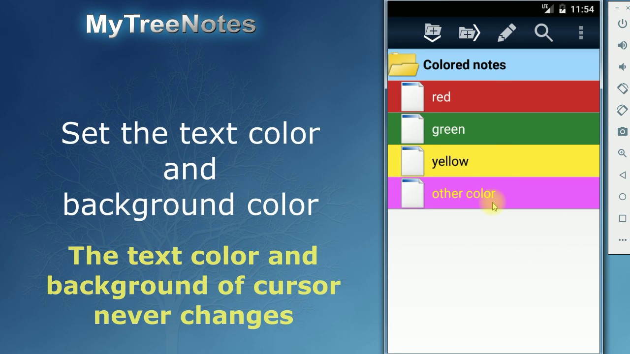 Set the text color and background color YouTube