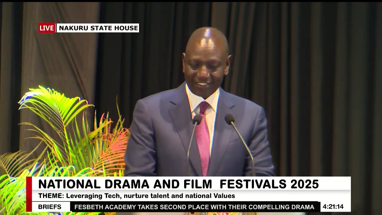 President Ruto's Full Speech During National Drama Festival in Nakuru